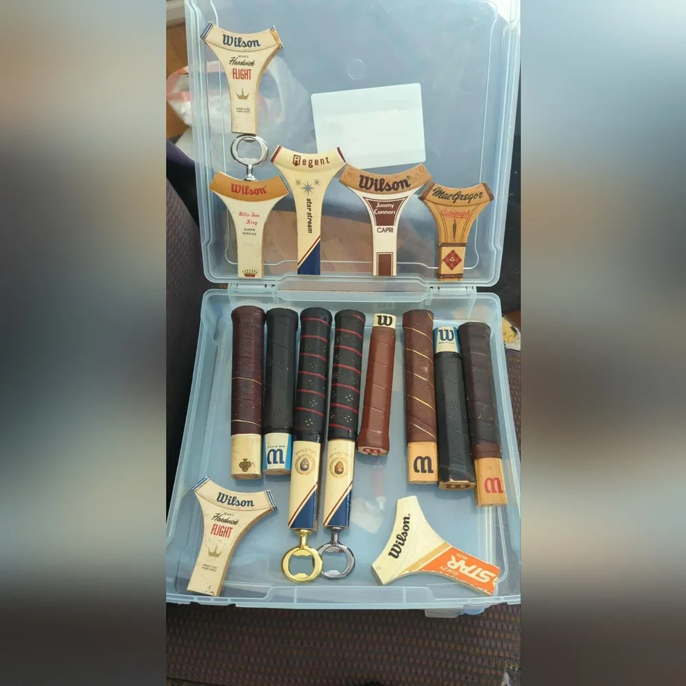 Vintage Wooden Tennis Racket Bottle Opener - Picture 2 of 3
